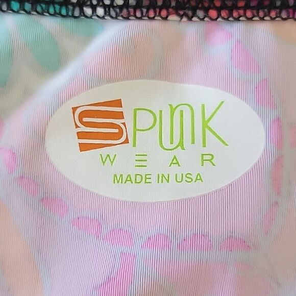 Spunk Wear Bright Retro Floral Flower Athletic Activewear Dress - Size Small - Picture 3 of 15